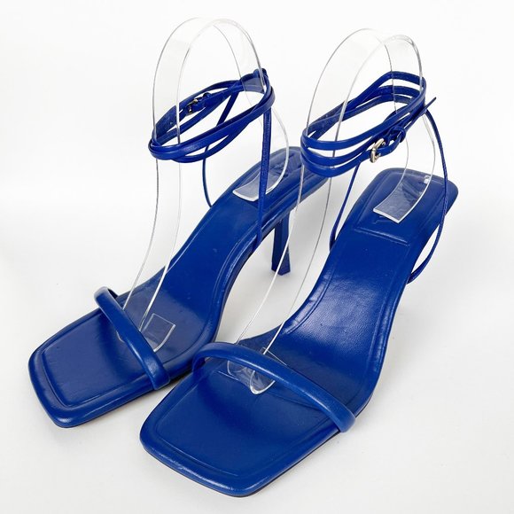 Zara Leather Lace Up Heeled Strappy Sandals High Heel Stiletto Sexy 90s Y2K - 9 - Picture 7 of 13
